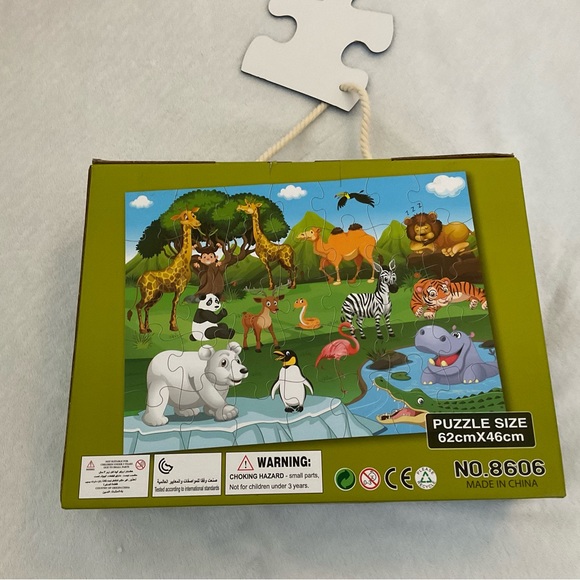 ZOO ANIMALS jumbo floor puzzle (35 pieces) - Picture 4 of 7